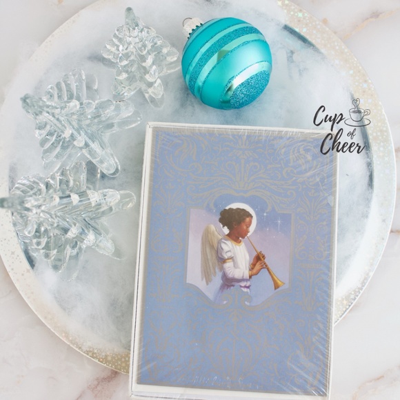 🔥Sale!✨3/$20🎄Angelic Trumpets Christmas Card Set - Picture 1 of 3
